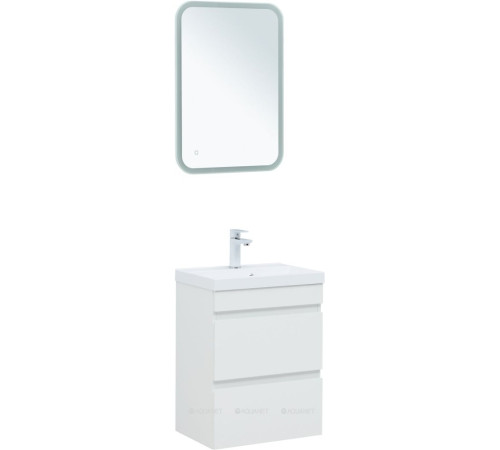 Тумба с раковиной Aquanet Нота New 50 белый глянец 00335869