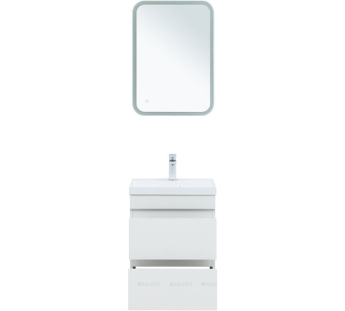 Тумба с раковиной Aquanet Нота New 50 белый глянец 00335869
