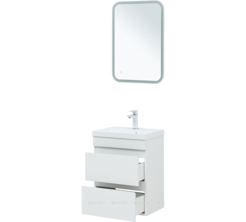 Тумба с раковиной Aquanet Нота New 50 белый глянец 00335869