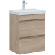Тумба с раковиной Aquanet Нота New 50 дуб светлый 00335879