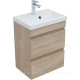 Тумба с раковиной Aquanet Нота New 50 дуб светлый 00335879