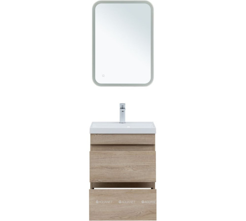 Тумба с раковиной Aquanet Нота New 50 дуб светлый 00335879