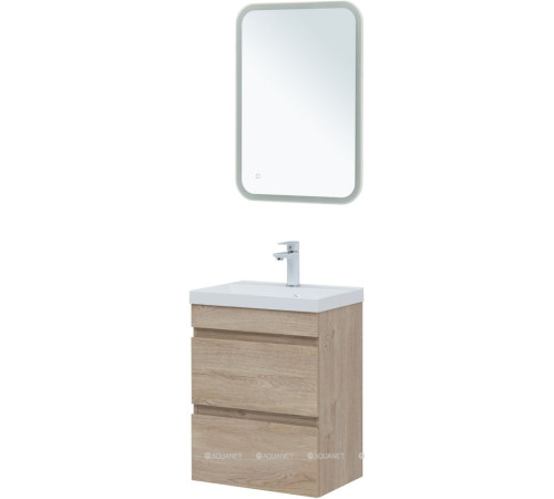 Тумба с раковиной Aquanet Нота New 50 дуб светлый 00335879