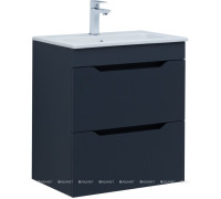 Тумба с раковиной Aquanet Практика 60 2 ящика маренго 00332509