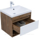 Тумба с раковиной Aquanet Тренд 58 дуб рустикальный/белый сатин 00345809