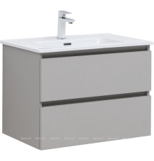 Тумба с раковиной Aquanet Вега 2.0 70 бежевая 2 ящика с раковиной Flat 00344775