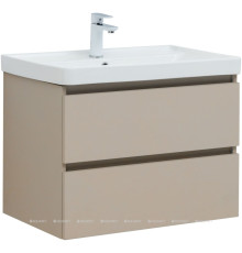 Тумба с раковиной Aquanet Вега 2.0 70 бежевая 2 ящика с раковиной Ирис 00344755