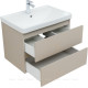 Тумба с раковиной Aquanet Вега 2.0 70 бежевая 2 ящика с раковиной Ирис 00344755