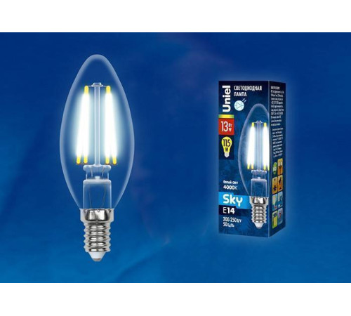 Лампа светодиодная Uniel E14 13Вт 4000K UL-00005900