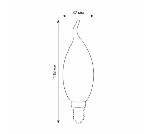 Лампа светодиодная Volpe OPTIMA DIM E14 6Вт 3000K UL-00009223