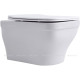 Унитаз подвесной Aquanet Elegant W с сиденьем Slim Soft Close безободковый 00280960