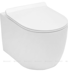 Унитаз подвесной Aquanet Cetus Rimless сиденье Slim Soft Close CETUS-W