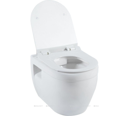 Унитаз подвесной Aquanet Glide-W Rimless с сиденьем Soft Close Slim Glide-W