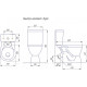Унитаз-компакт Rosa Лира с сиденьем 215151