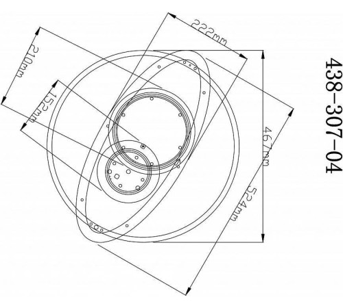 Накладной светильник Velante 438 438-307-04
