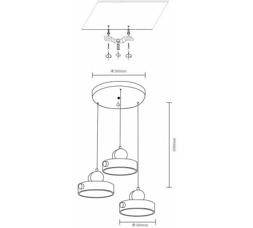 Подвесной светильник Velante Velante 447-006-03