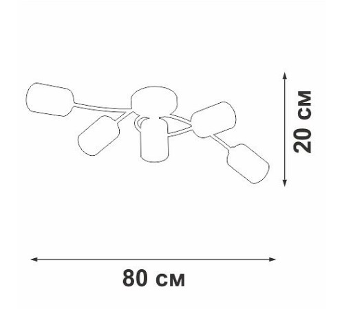 Потолочная люстра Vitaluce V2048 V2048-7/5PL