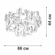 Потолочная люстра Vitaluce V2832 V2832-8/7PL