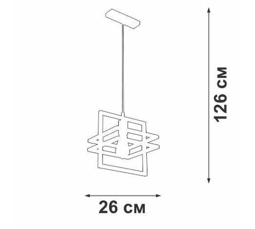 Подвесной светильник Vitaluce V2861 1xE27 V2861-1/1S