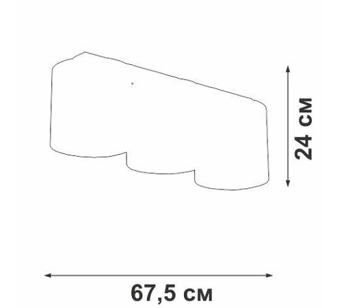 Накладной светильник Vitaluce V2882 V2882-1/3PL
