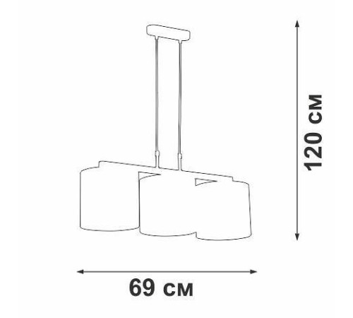 Подвесной светильник Vitaluce V2882 V2882-1/3S