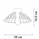 Накладной светильник Vitaluce V3036 V3036-1/1PL
