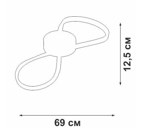 Накладной светильник Vitaluce V3779 V3779-1/1PL