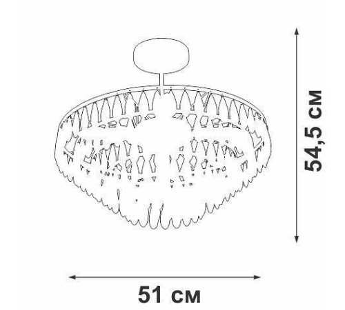 Люстра на штанге Vitaluce V5352 V5352-1/5PL