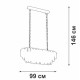 Подвесная люстра Vitaluce V5353 V5353-8/19