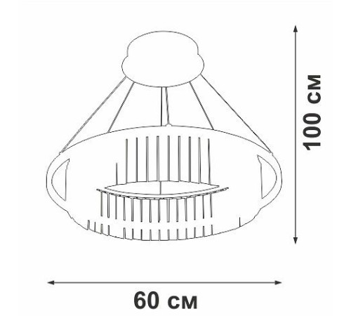 Подвесная люстра Vitaluce V5401 V5401-1/1S