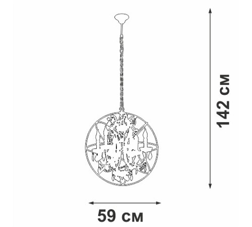 Подвесная люстра Vitaluce V5816 V5816-7/6