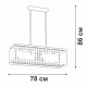 Люстра на штанге Vitaluce V5881 V5881-8/6PL