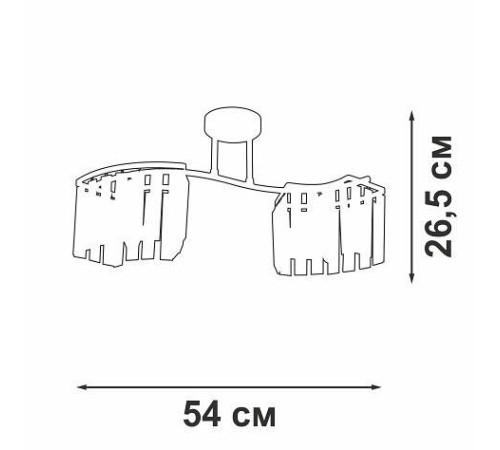 Накладной светильник Vitaluce V5884 V5884-0/2PL