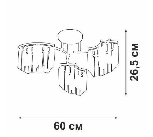 Потолочная люстра Vitaluce V5884 V5884-0/3PL