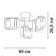 Потолочная люстра Vitaluce V5884 V5884-0/3PL