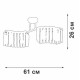 Потолочная люстра Vitaluce V5884 V5884-0/4PL