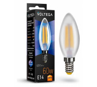 Лампа светодиодная Voltega Candle E14 6 Вт 2800 K матовая 7044