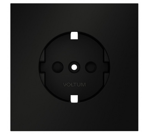 Накладка для розетки с заземлением и со шторками Voltum S70 VLS000708