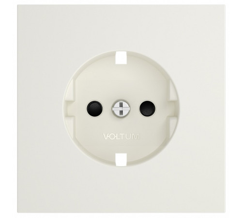 Накладка для розетки с заземлением и со шторками Voltum S70 VLS000713