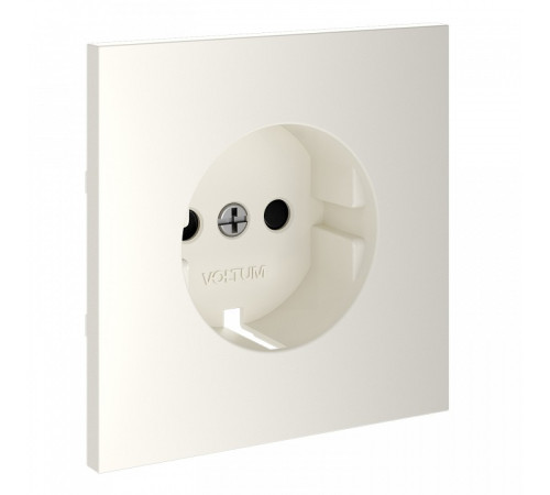 Накладка для розетки с заземлением и со шторками Voltum S70 VLS000713