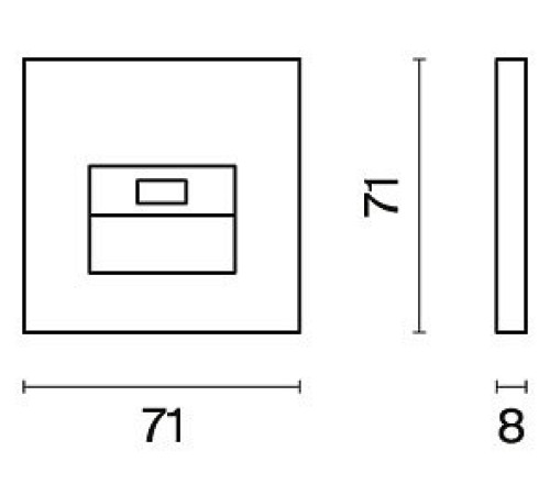 Накладка для розетки RJ-11 или RJ-45 Voltum S70 VLS001308