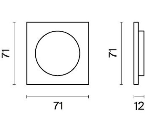 Накладка для диммера Voltum S70 VLS002008