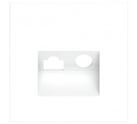 Накладка для ТВ-розетки и RJ-11 или RJ-45 Voltum S70 VLS002702