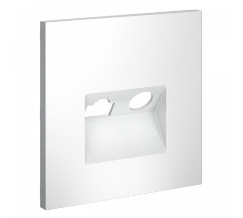 Накладка для ТВ-розетки и RJ-11 или RJ-45 Voltum S70 VLS002702