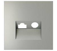 Накладка для ТВ-розетки и RJ-11 или RJ-45 Voltum S70 VLS002705