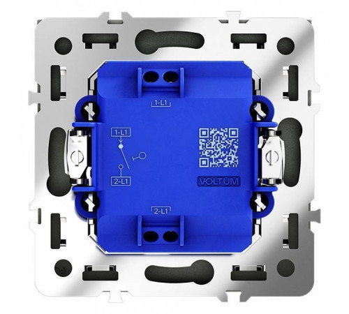 Выключатель одноклавишный без рамки Voltum S70 VLS010106