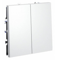 Выключатель двухклавишный без рамки Voltum S70 VLS020102