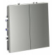 Выключатель двухклавишный без рамки Voltum S70 VLS020105