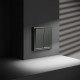 Выключатель проходной двухклавишный с подсветкой Voltum S70 VLS020406