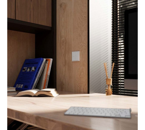 Выключатель для жалюзи без рамки Voltum S70 VLS020701